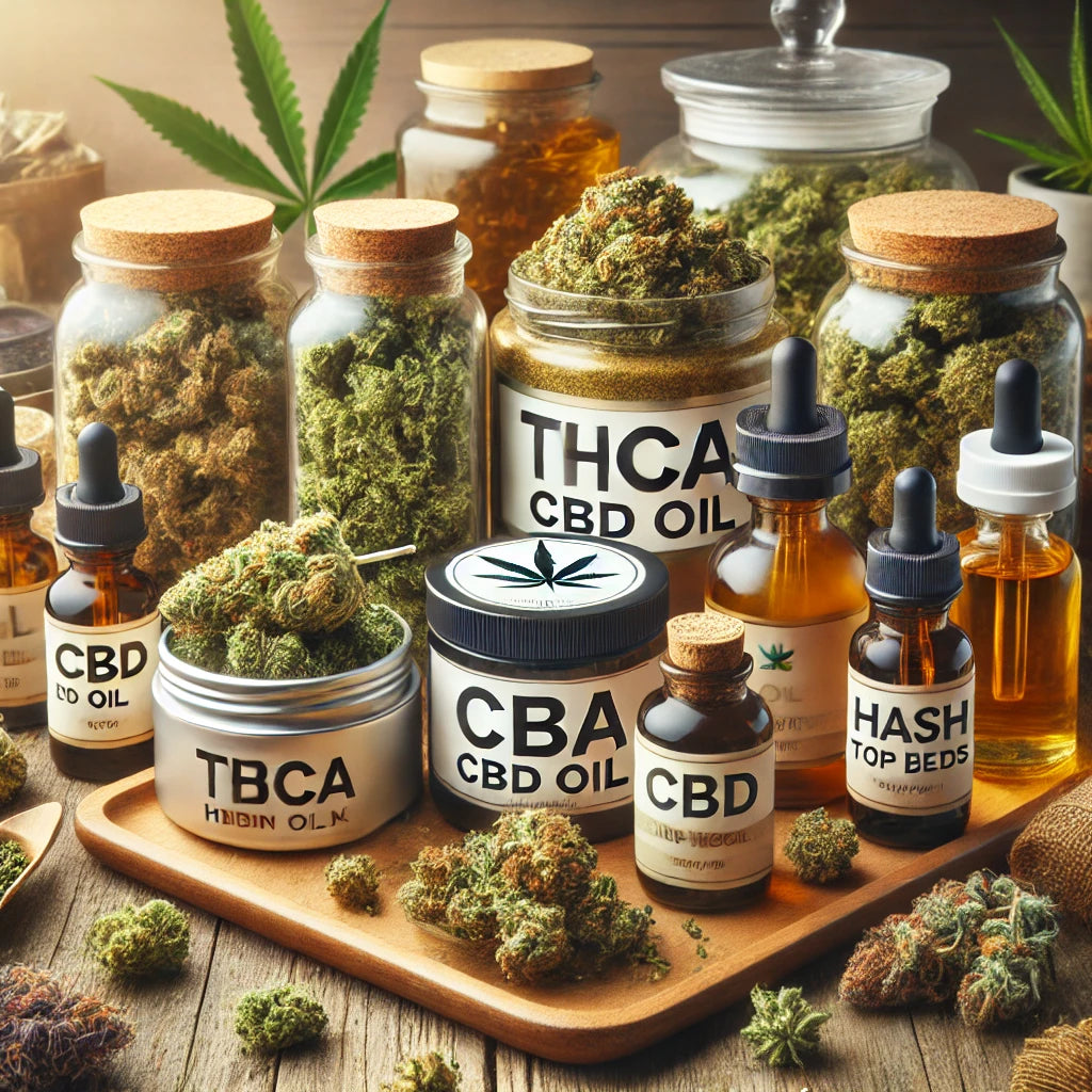 THCA, CBD-olie, hash, topskud og skunk cannabisprodukter fra Copenhagen Weed.