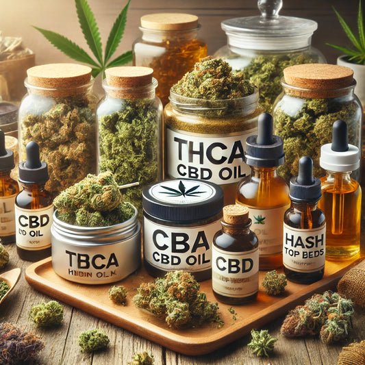 THCA, CBD-olie, hash, topskud og skunk cannabisprodukter fra Copenhagen Weed.