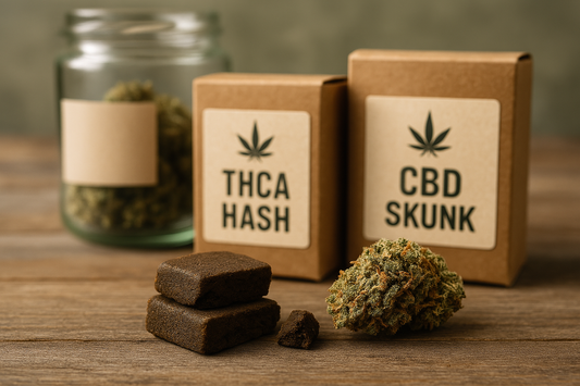 Lovlig THCA hash og CBD skunk i Skive med diskret levering