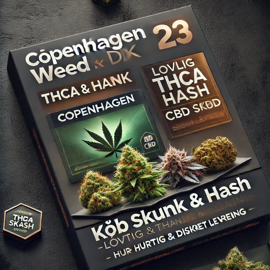 Køb hash og THCA hash lovligt i Skanderborg hos CopenhagenWeed.dk. Hurtig og diskret levering.
